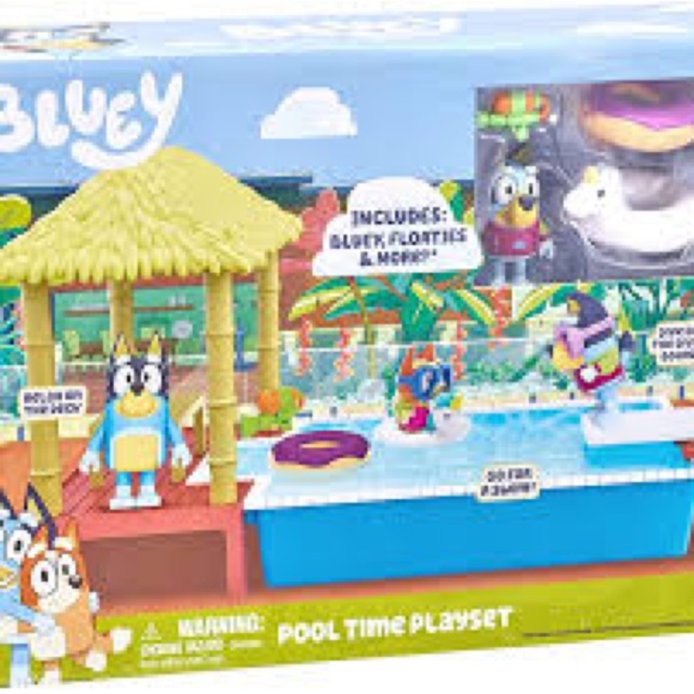 Last one!  NIB Bluey Pool Playset; Retail $28.59